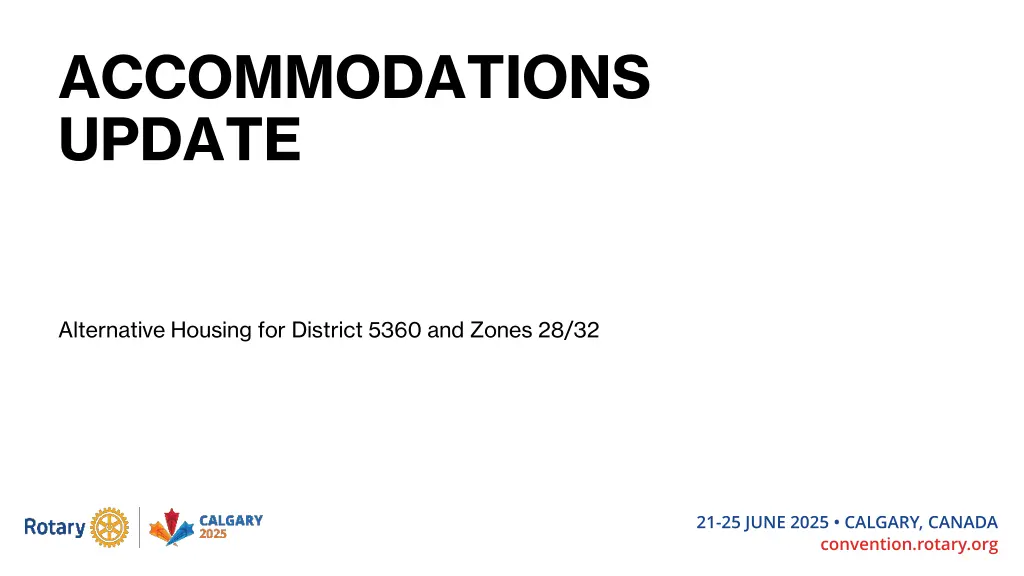 accommodations update