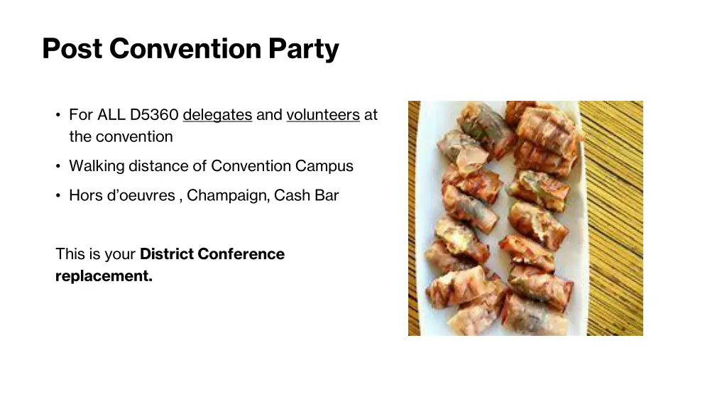 post convention party