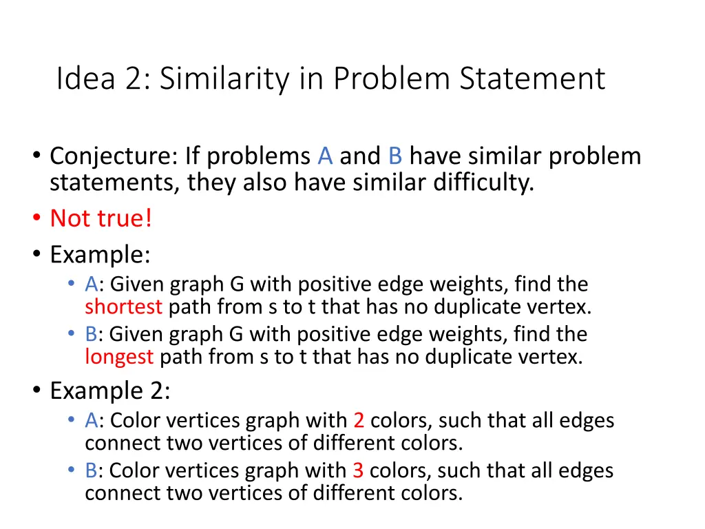 idea 2 similarity in problem statement