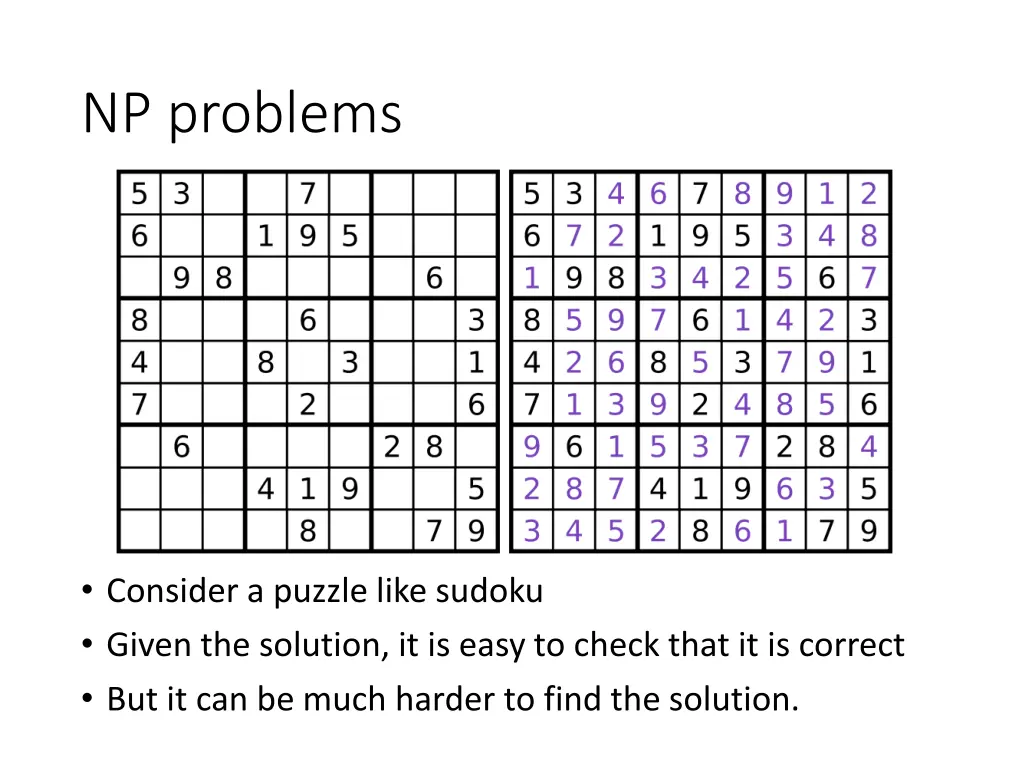 np problems