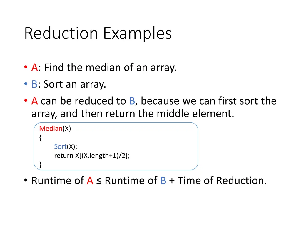 reduction examples