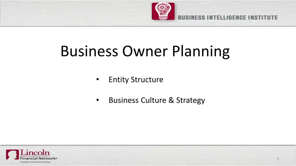 business owner planning