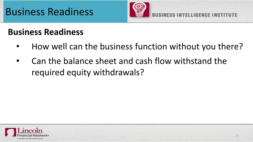 business readiness