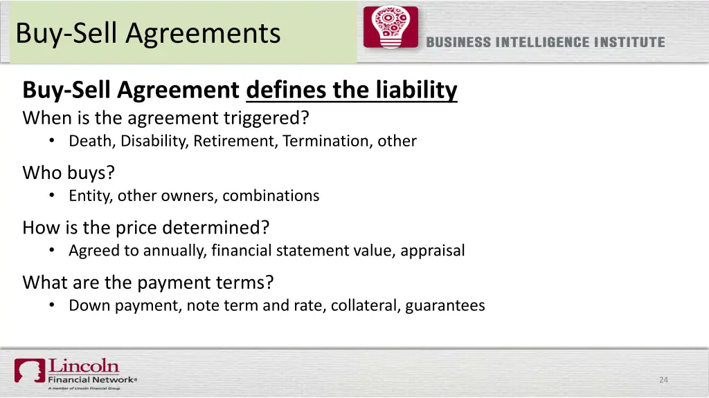 buy sell agreements 1