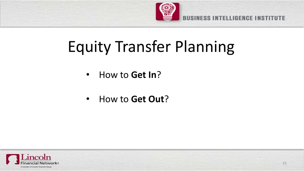 equity transfer planning