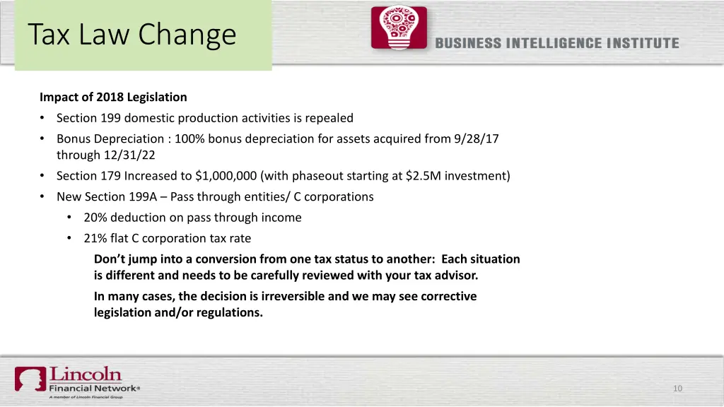 tax law change