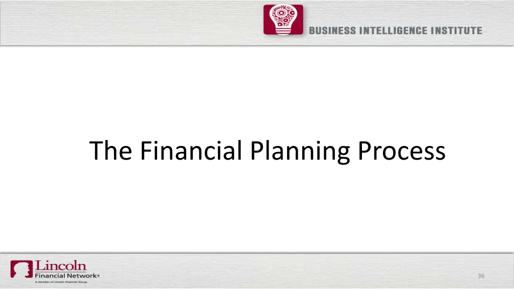 the financial planning process