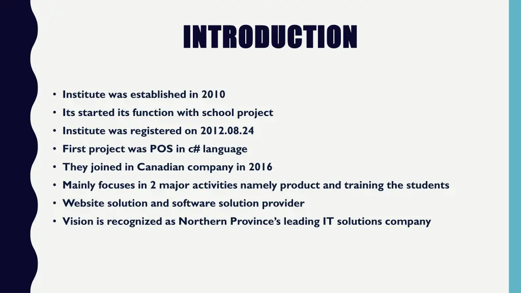 introduction introduction