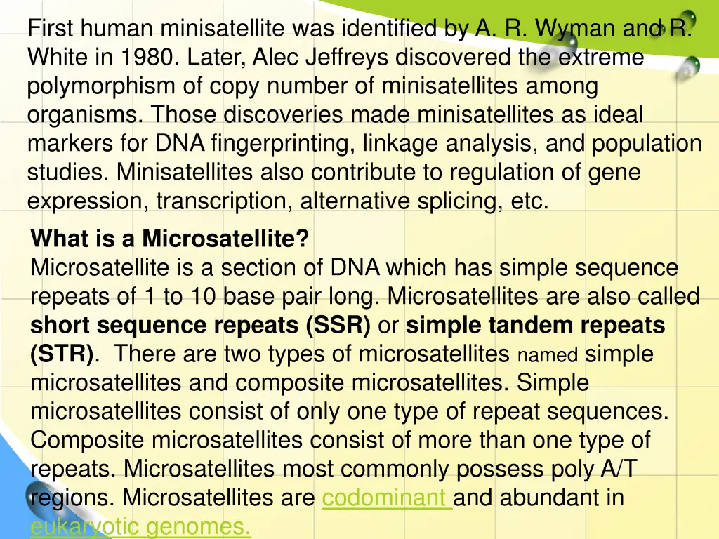 first human minisatellite was identified