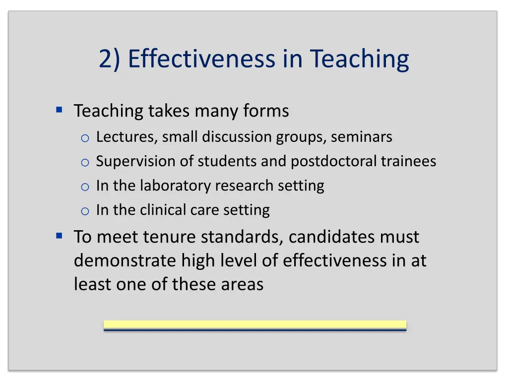 2 effectiveness in teaching
