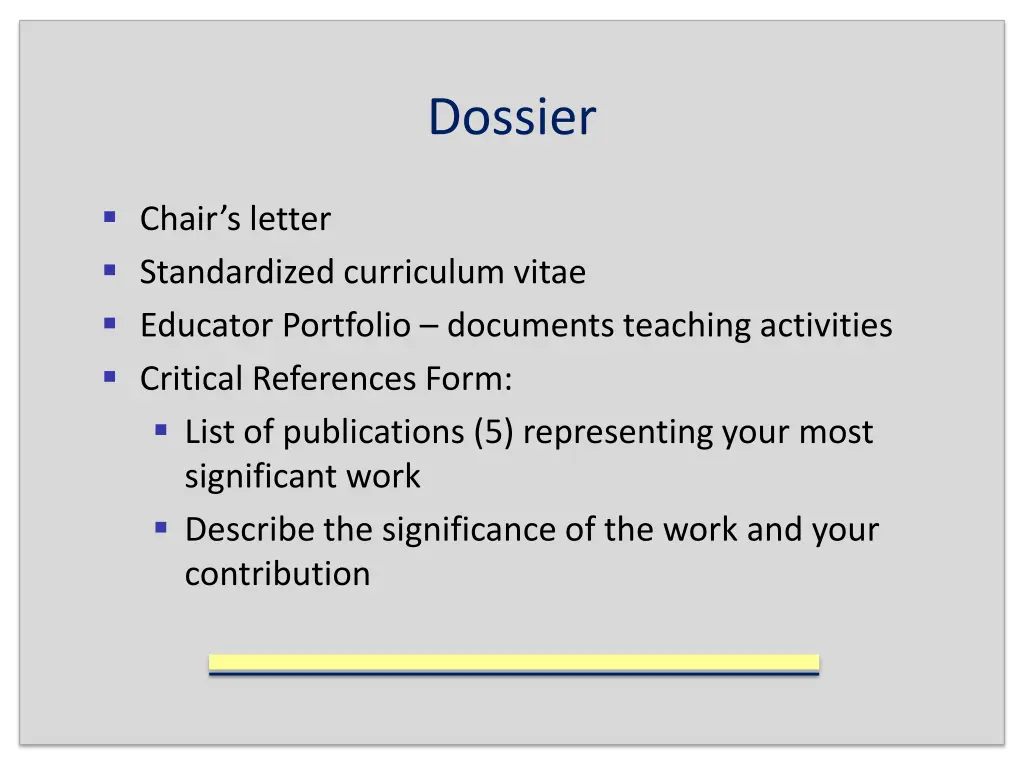 dossier