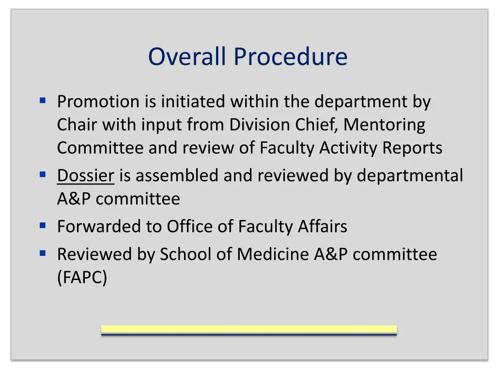 overall procedure