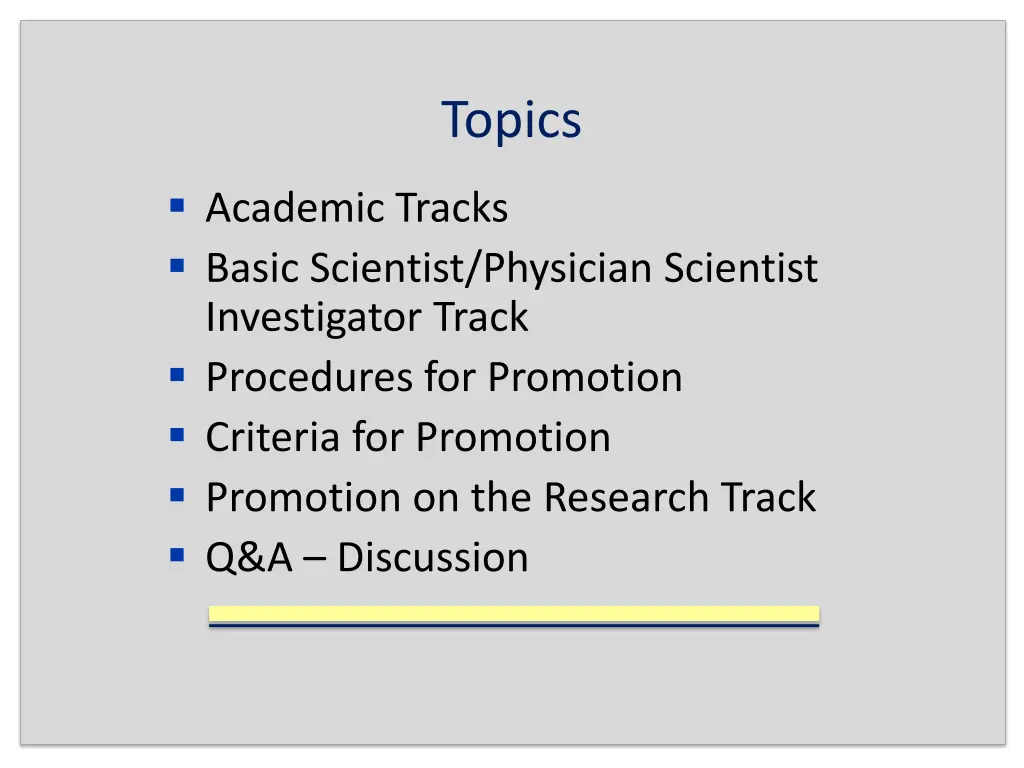 topics