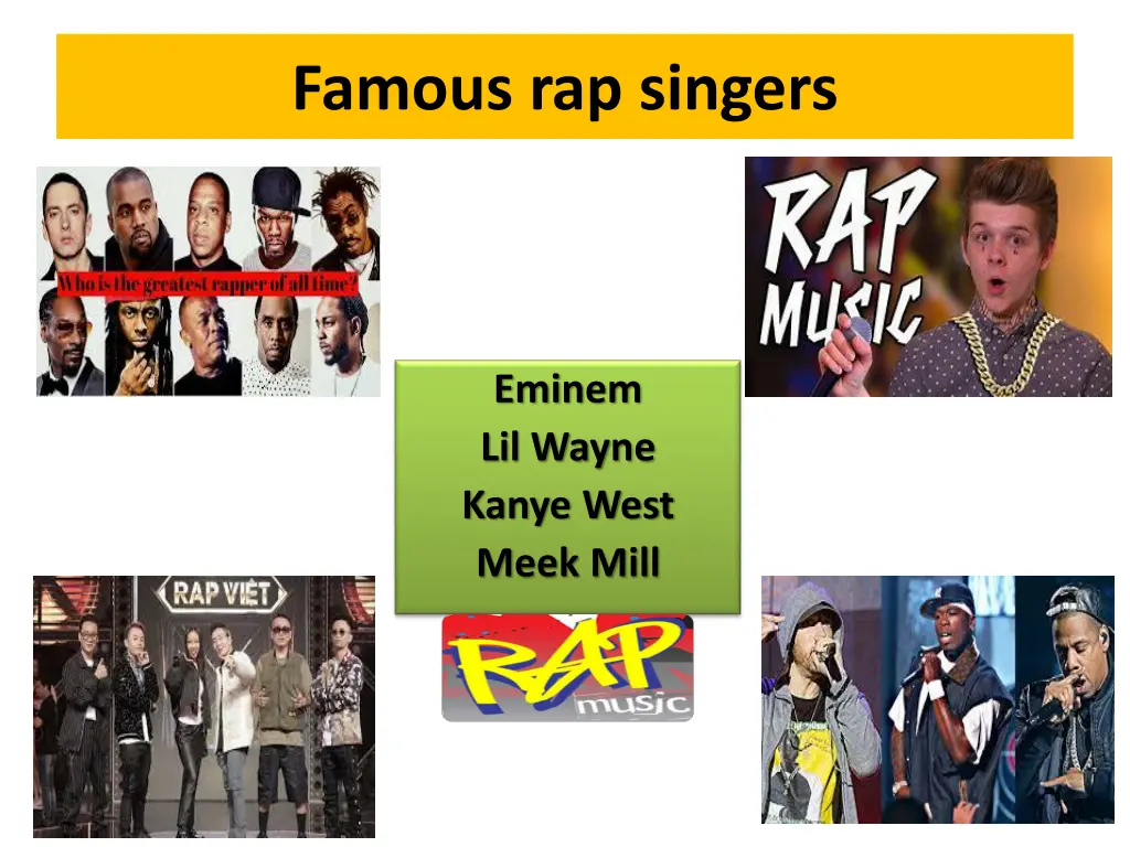 famous rap singers