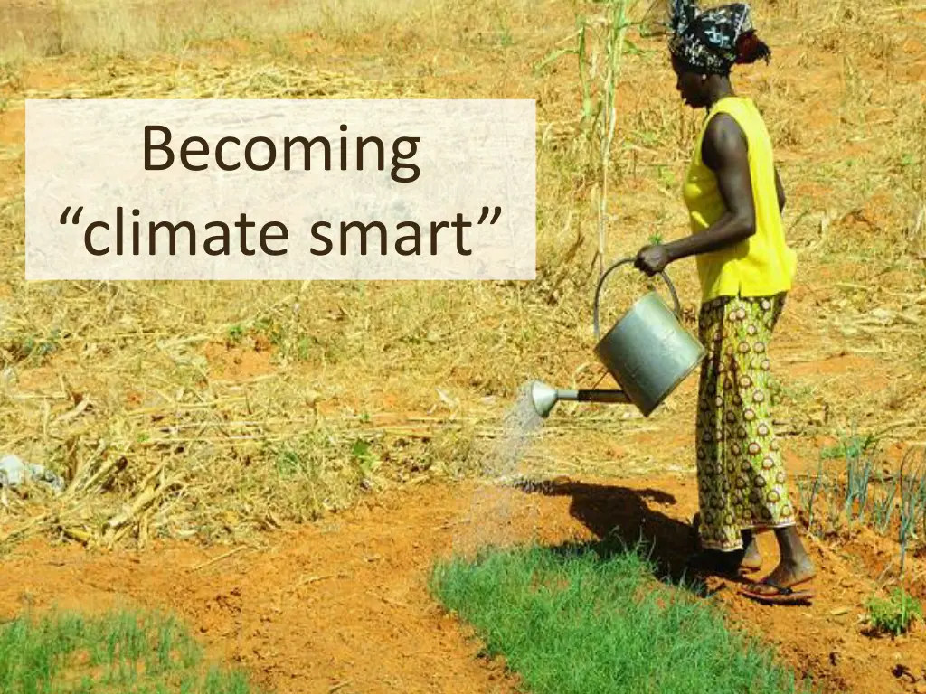 becoming climate smart