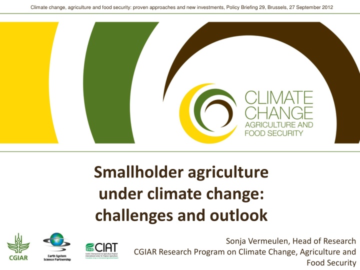 climate change agriculture and food security