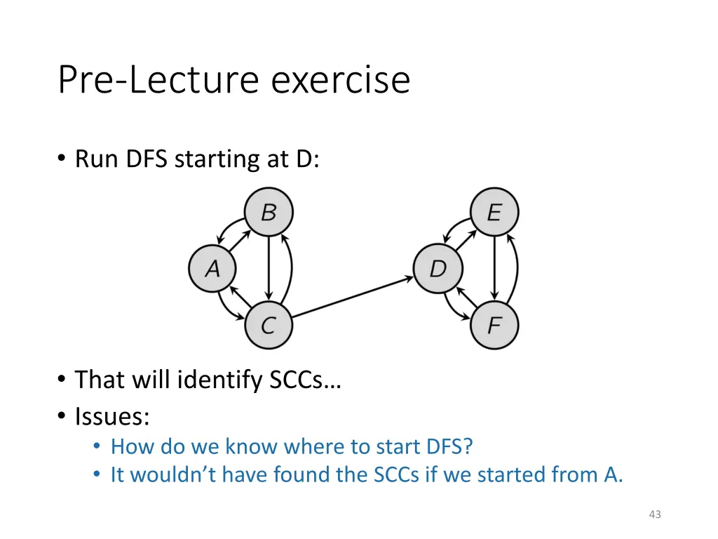 pre lecture exercise