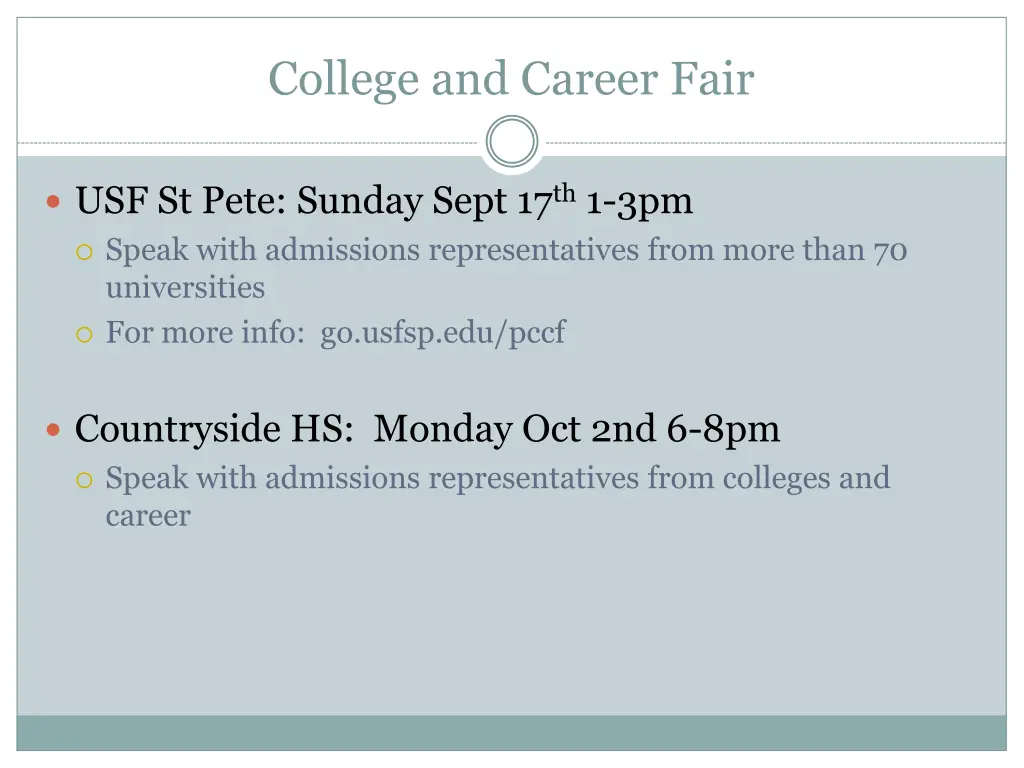 college and career fair