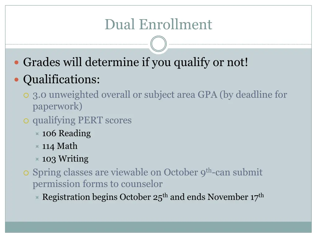 dual enrollment
