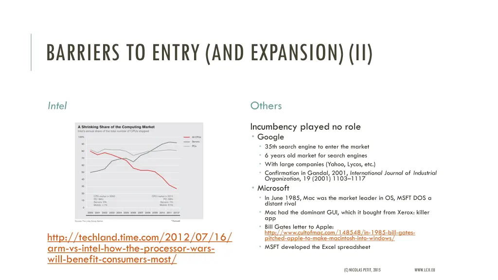 barriers to entry and expansion ii 2