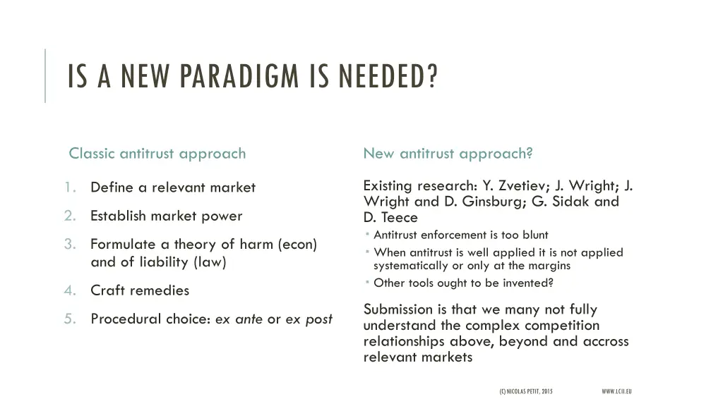 is a new paradigm is needed