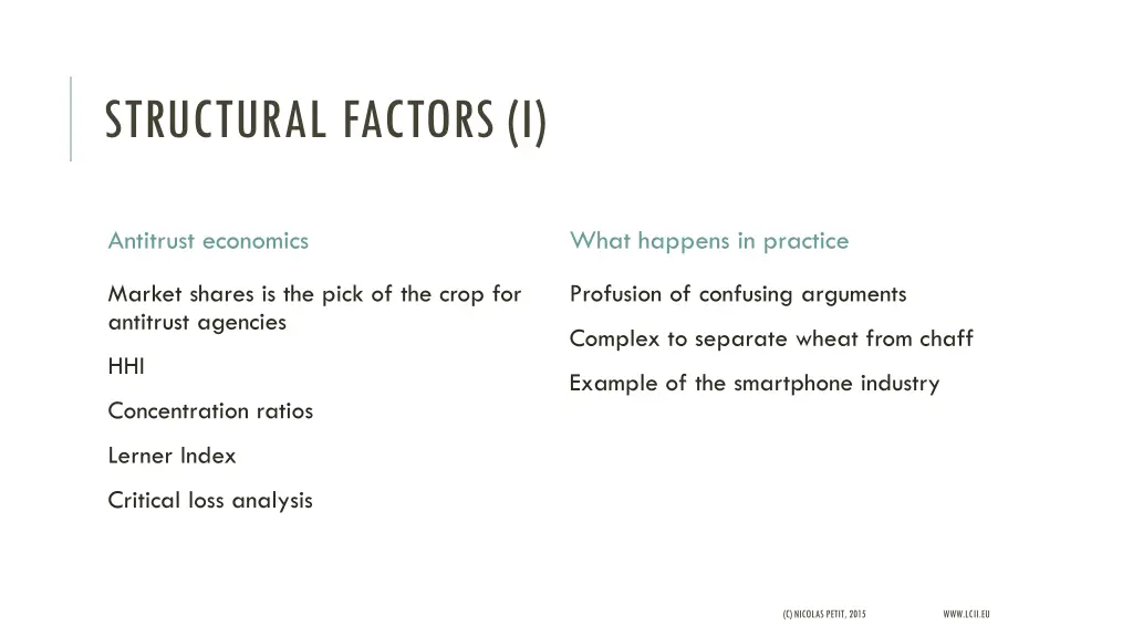 structural factors i