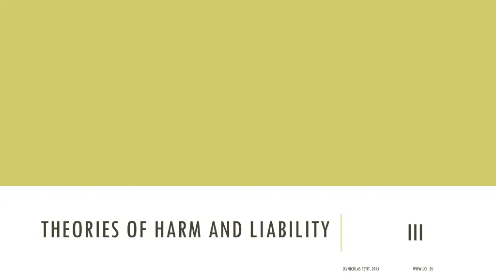 theories of harm and liability