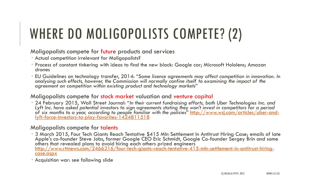 where do moligopolists compete 2