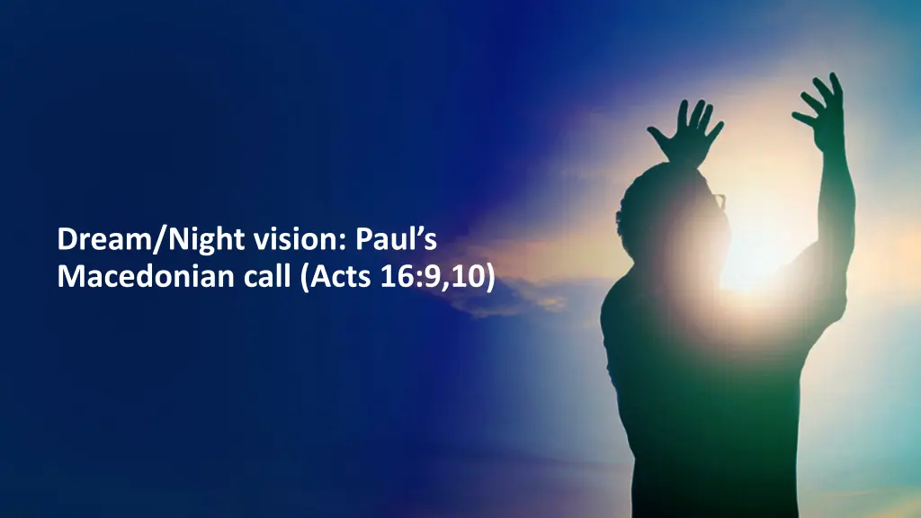 dream night vision paul s macedonian call acts