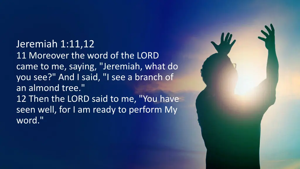 jeremiah 1 11 12 11 moreover the word of the lord