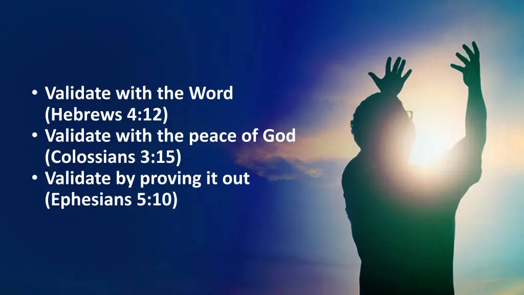 validate with the word hebrews 4 12 validate with