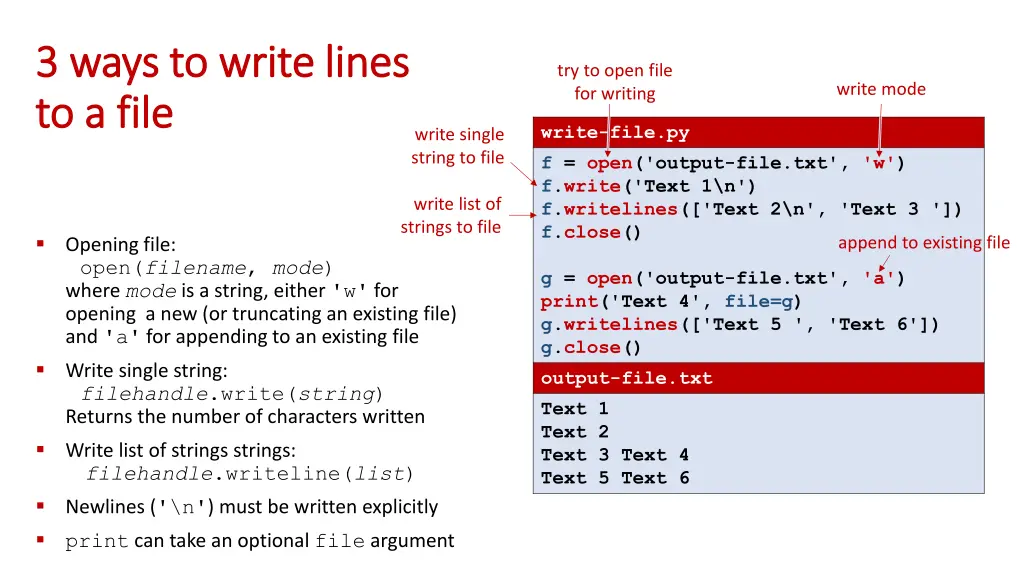 3 3 ways ways to to a file to a file