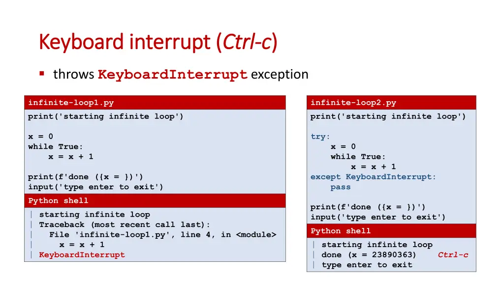keyboard keyboard interrupt