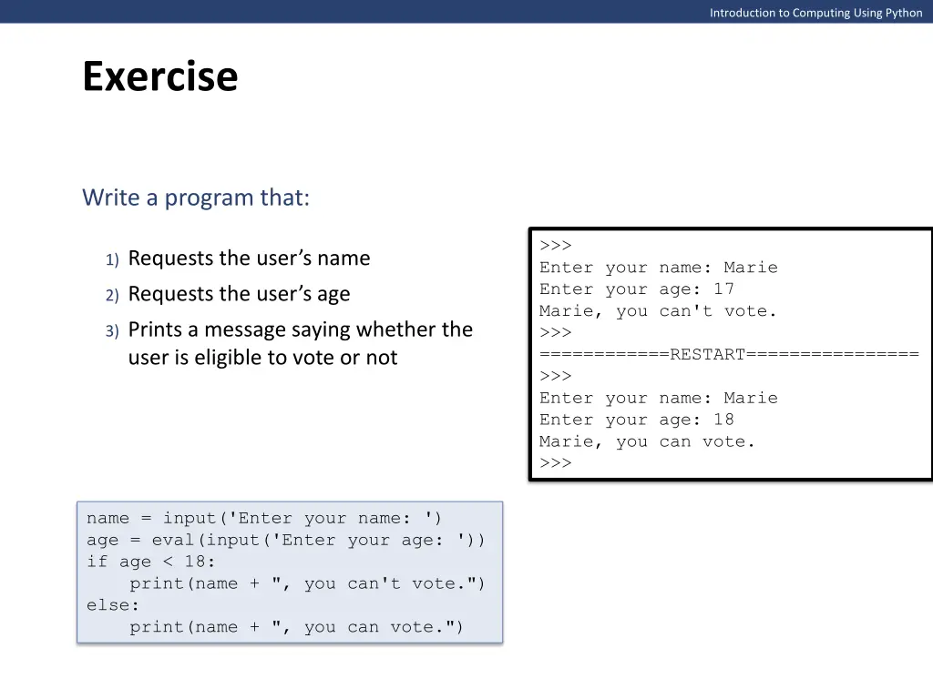 introduction to computing using python 11