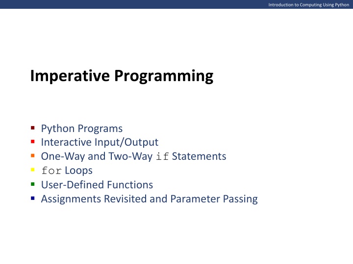 introduction to computing using python