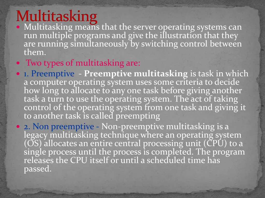 multitasking