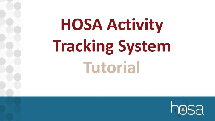 hosa activity tracking system tutorial