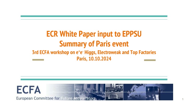 ecr white paper input to eppsu summary of paris