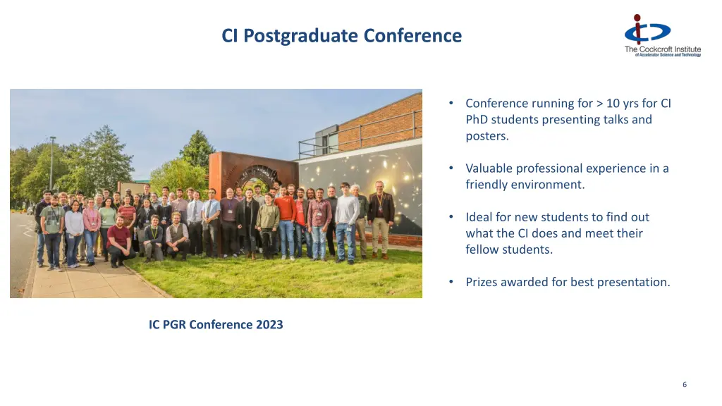 ci postgraduate conference