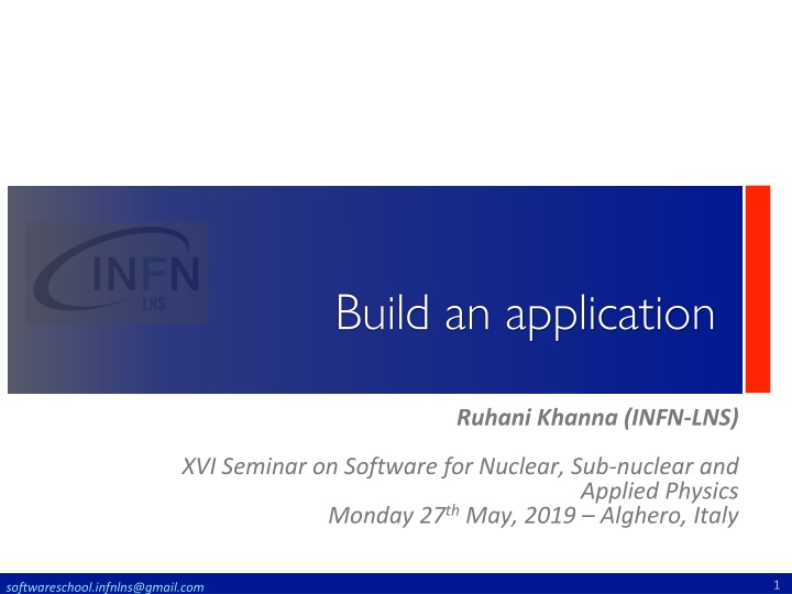 build an application