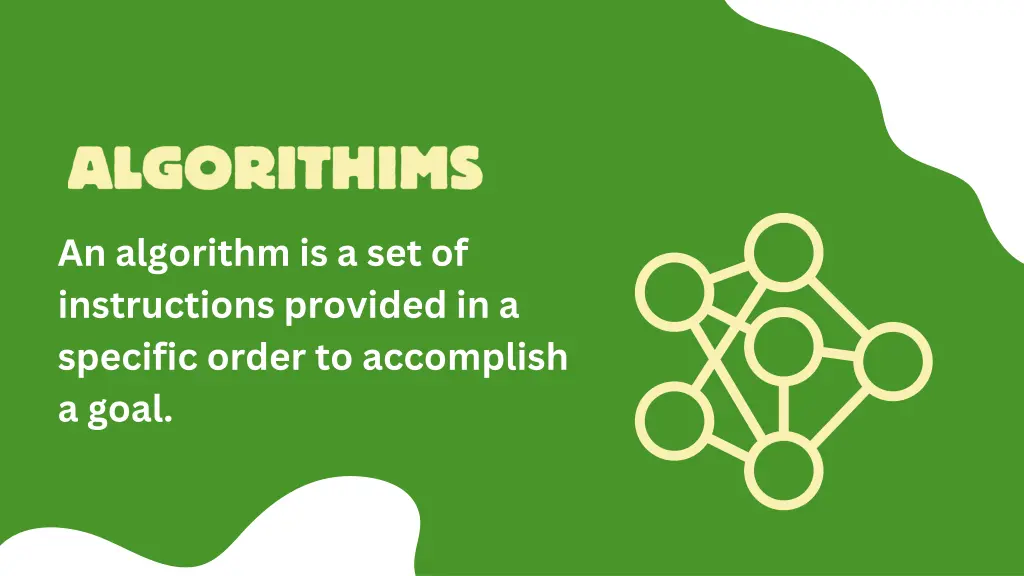 an algorithm is a set of instructions provided