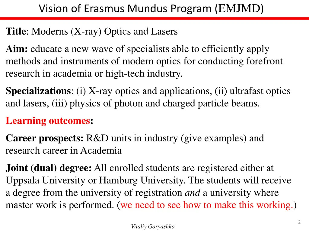 vision of erasmus mundus program emjmd