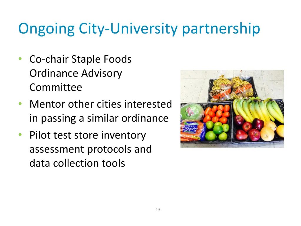 ongoing city university partnership