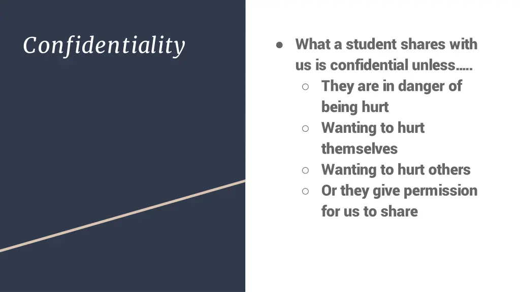 confidentiality