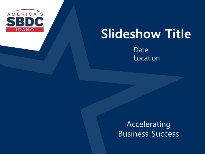 slideshow title