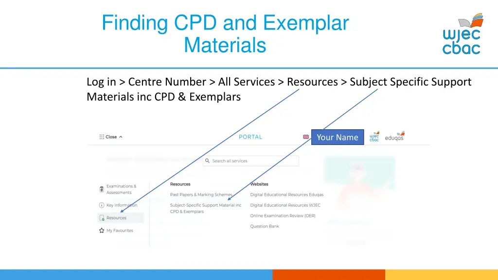 finding cpd and exemplar materials