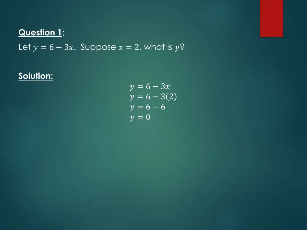 question 1 let 6 3 suppose 2 what is