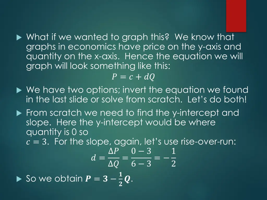 what if we wanted to graph this we know that