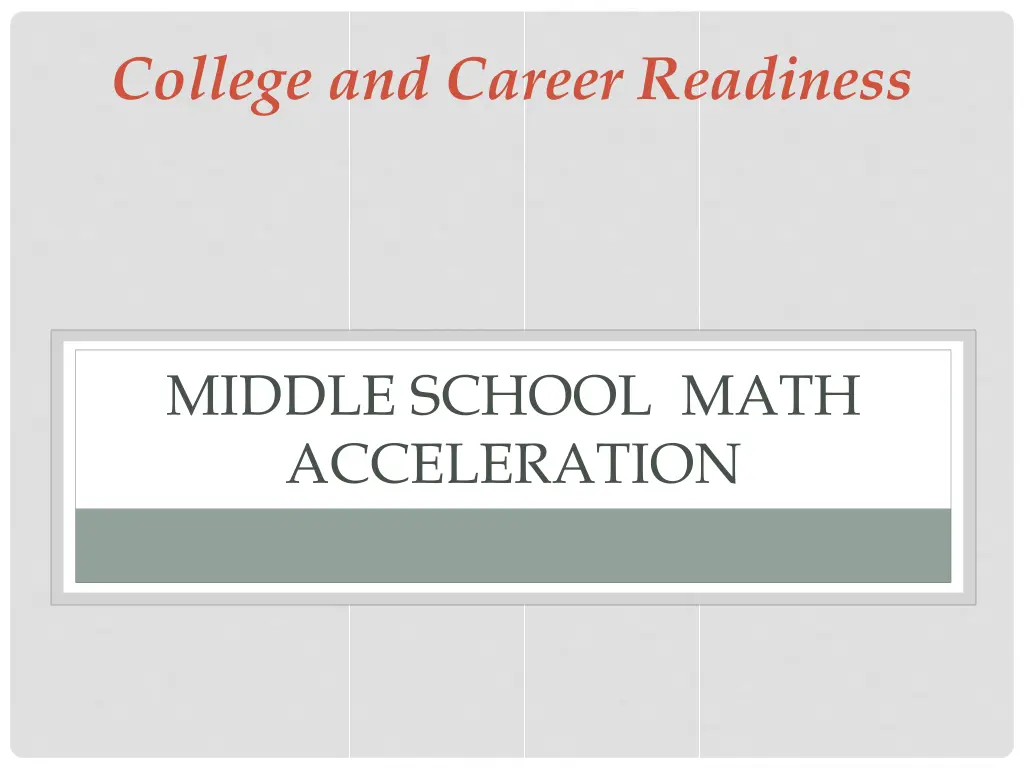 college and career readiness 1