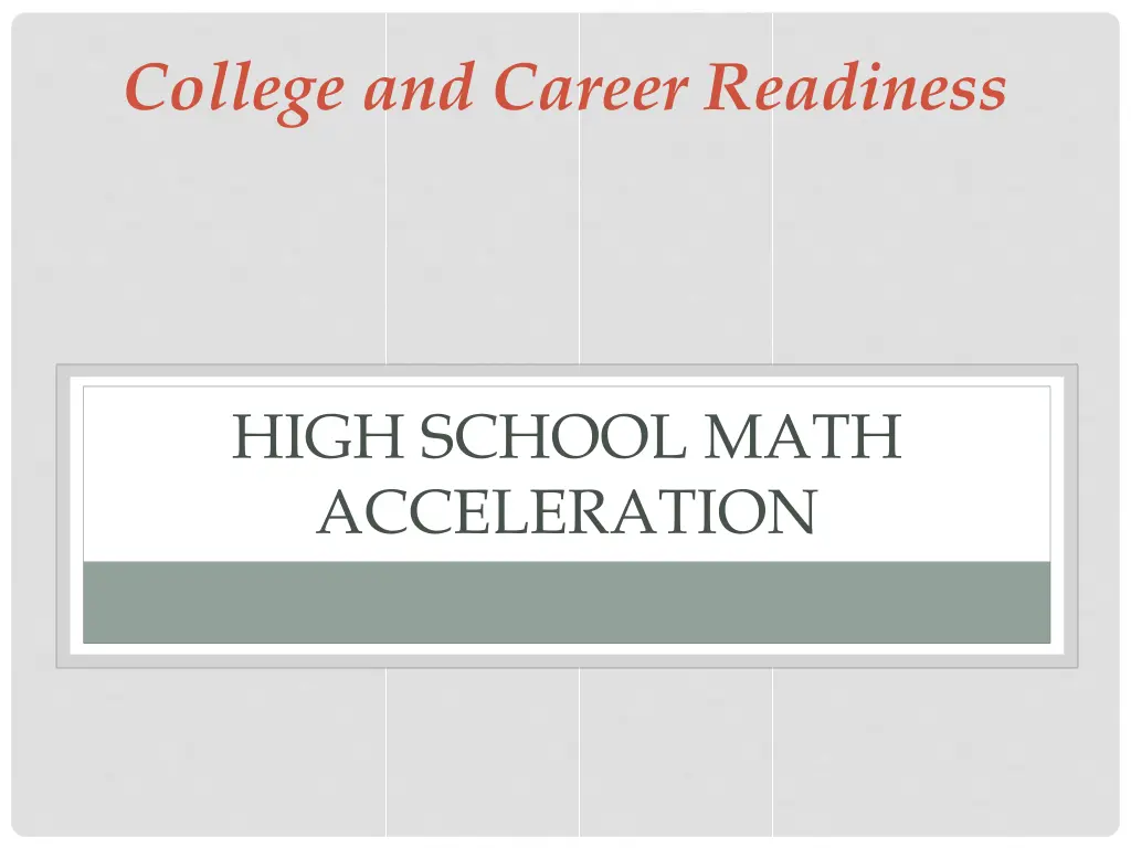 college and career readiness 2